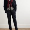 Garment-Dyed Cotton-Blend Twill Blazer - OU Garment-Dyed Cotton-Blend Twill Blazer - OU
