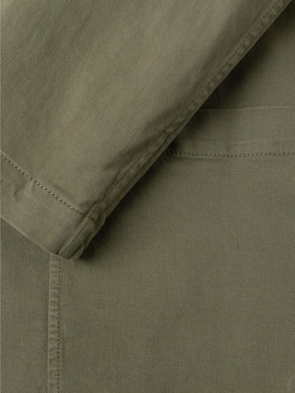 Garment-Dyed Cotton-Blend Twill Blazer - CU