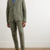 Garment-Dyed Cotton-Blend Twill Blazer - OU