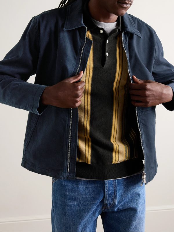 Cotton-Blend Gabardine Coach Jacket - FR Cotton-Blend Gabardine Coach Jacket - FR