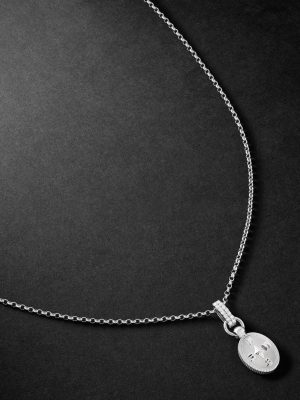 Internal Compass 18-Karat White Gold Diamond Pendant Necklace Internal Compass 18-Karat White Gold Diamond Pendant Necklace
