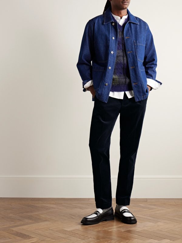 Brad Slim-Fit Pleated Cotton-Corduroy Suit Trousers - OU Brad Slim-Fit Pleated Cotton-Corduroy Suit Trousers - OU