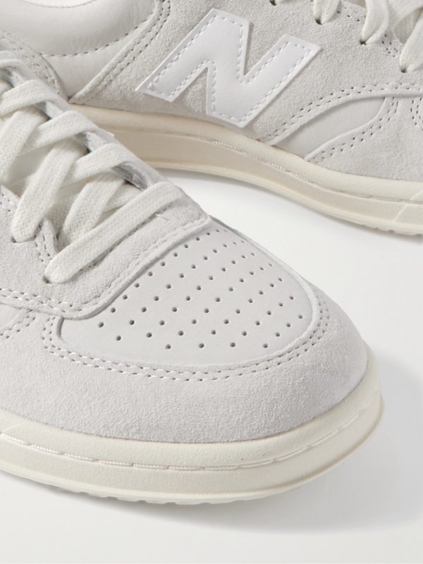 CT500 Leather-Trimmed Suede and Nubuck Sneakers - CU CT500 Leather-Trimmed Suede and Nubuck Sneakers - CU