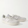 CT500 Leather-Trimmed Suede and Nubuck Sneakers - FR CT500 Leather-Trimmed Suede and Nubuck Sneakers - FR