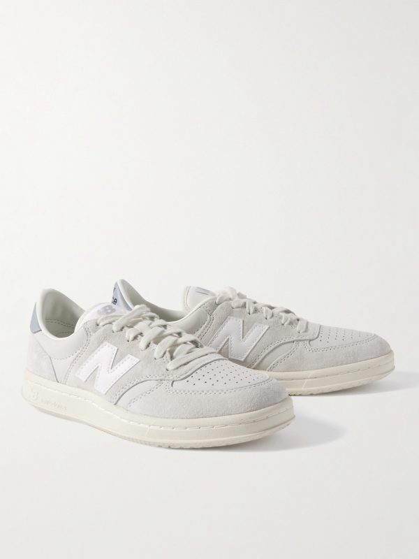 CT500 Leather-Trimmed Suede and Nubuck Sneakers - FR CT500 Leather-Trimmed Suede and Nubuck Sneakers - FR