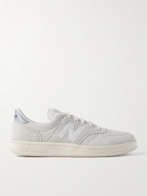 CT500 Leather-Trimmed Suede and Nubuck Sneakers