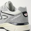 990v4 Leather-Trimmed Suede and Mesh Sneakers - CU 990v4 Leather-Trimmed Suede and Mesh Sneakers - CU