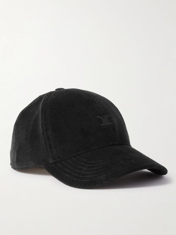 Logo-Embroidered Cotton-Corduroy Baseball Cap