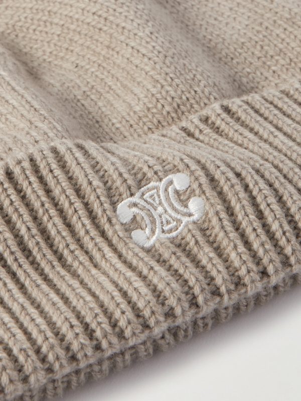 Logo-Embroidered Wool and Cashmere-Blend Beanie - CU
