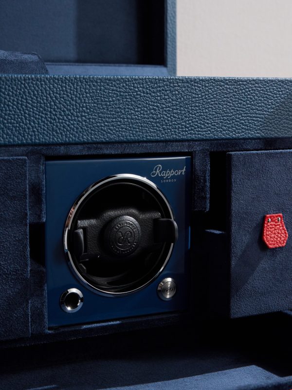 Greenwich Striped Leather Watch Trunk - E1 Greenwich Striped Leather Watch Trunk - E1