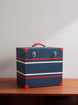 Greenwich Striped Leather Watch Trunk