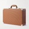 Valigetta Ribbed Leather 10-Piece Travel Watch Case - BK Valigetta Ribbed Leather 10-Piece Travel Watch Case - BK