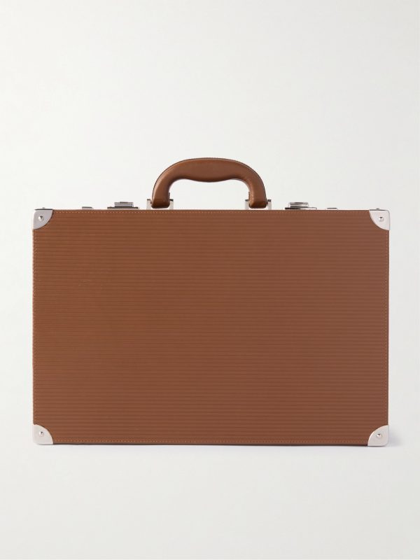 Valigetta Ribbed Leather 10-Piece Travel Watch Case - E1 Valigetta Ribbed Leather 10-Piece Travel Watch Case - E1