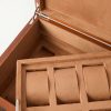 Valigetta Ribbed Leather 10-Piece Travel Watch Case - E2 Valigetta Ribbed Leather 10-Piece Travel Watch Case - E2