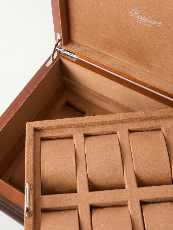 Valigetta Ribbed Leather 10-Piece Travel Watch Case - E2 Valigetta Ribbed Leather 10-Piece Travel Watch Case - E2