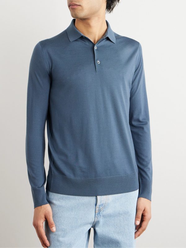 Slim-Fit Wish Virgin Wool Polo Shirt - FR