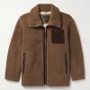 Tavan Suede-Trimmed Cashmere and Silk-Blend Fleece Jacket Tavan Suede-Trimmed Cashmere and Silk-Blend Fleece Jacket