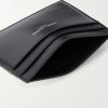 Logo-Print Leather Cardholder - E1