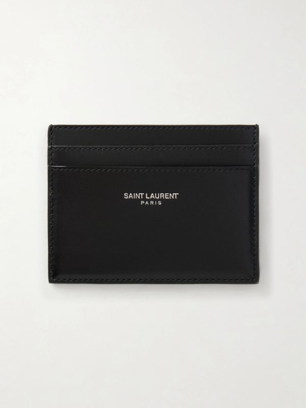 Logo-Print Leather Cardholder