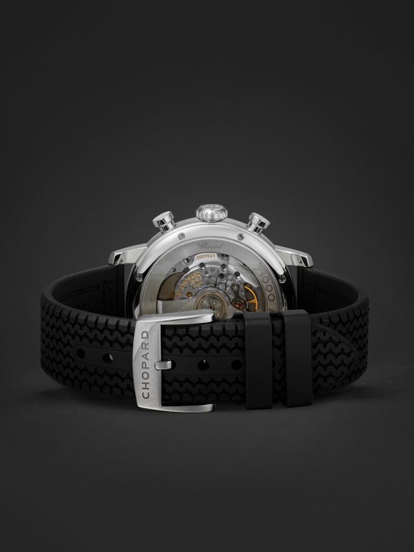 Mille Miglia Classic Automatic Chronograph 40.5mm Stainless Steel and Rubber Watch, Ref. No. 168619-3001 - E2 Mille Miglia Classic Automatic Chronograph 40.5mm Stainless Steel and Rubber Watch, Ref. No. 168619-3001 - E2