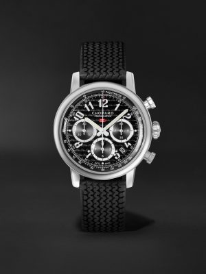 Mille Miglia Classic Automatic Chronograph 40.5mm Stainless Steel and Rubber Watch, Ref. No. 168619-3001 Mille Miglia Classic Automatic Chronograph 40.5mm Stainless Steel and Rubber Watch, Ref. No. 168619-3001