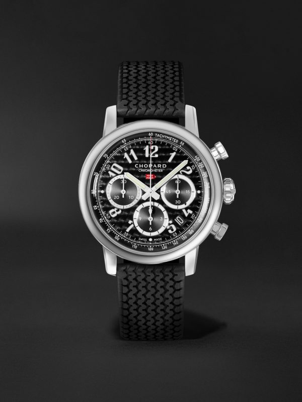 Mille Miglia Classic Automatic Chronograph 40.5mm Stainless Steel and Rubber Watch, Ref. No. 168619-3001 Mille Miglia Classic Automatic Chronograph 40.5mm Stainless Steel and Rubber Watch, Ref. No. 168619-3001