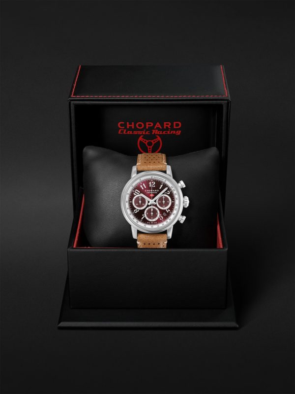 Mille Miglia Classic Automatic Chronograph 40.5mm Stainless Steel and Leather Watch, Ref. No. 168619-3003 - E3 Mille Miglia Classic Automatic Chronograph 40.5mm Stainless Steel and Leather Watch, Ref. No. 168619-3003 - E3