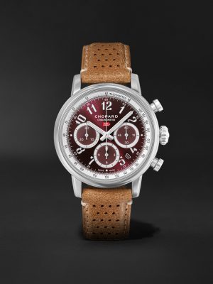 Mille Miglia Classic Automatic Chronograph 40.5mm Stainless Steel and Leather Watch, Ref. No. 168619-3003 Mille Miglia Classic Automatic Chronograph 40.5mm Stainless Steel and Leather Watch, Ref. No. 168619-3003