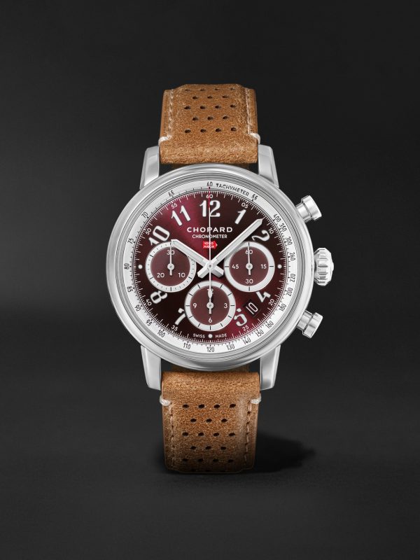 Mille Miglia Classic Automatic Chronograph 40.5mm Stainless Steel and Leather Watch, Ref. No. 168619-3003 Mille Miglia Classic Automatic Chronograph 40.5mm Stainless Steel and Leather Watch, Ref. No. 168619-3003