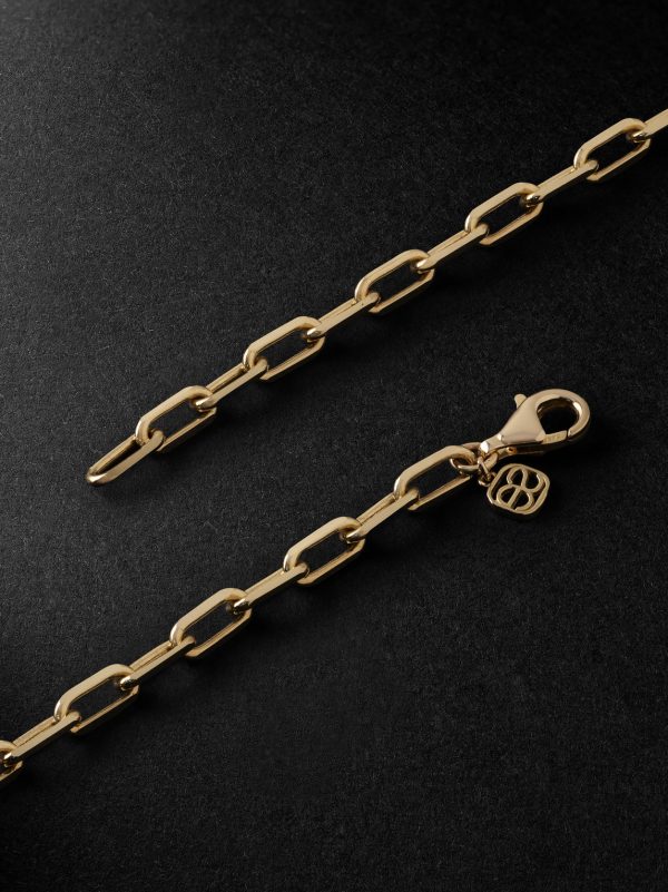 Gold, Onyx and Diamond Chain Necklace - BK Gold, Onyx and Diamond Chain Necklace - BK
