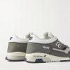 1500 Leather-Trimmed Suede and Mesh Sneakers - BK 1500 Leather-Trimmed Suede and Mesh Sneakers - BK