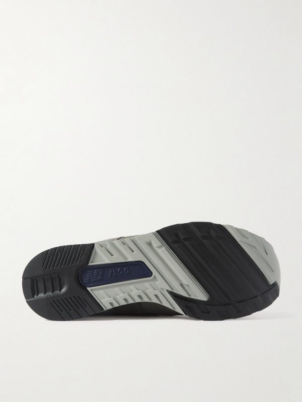 1500 Leather-Trimmed Suede and Mesh Sneakers - E1 1500 Leather-Trimmed Suede and Mesh Sneakers - E1