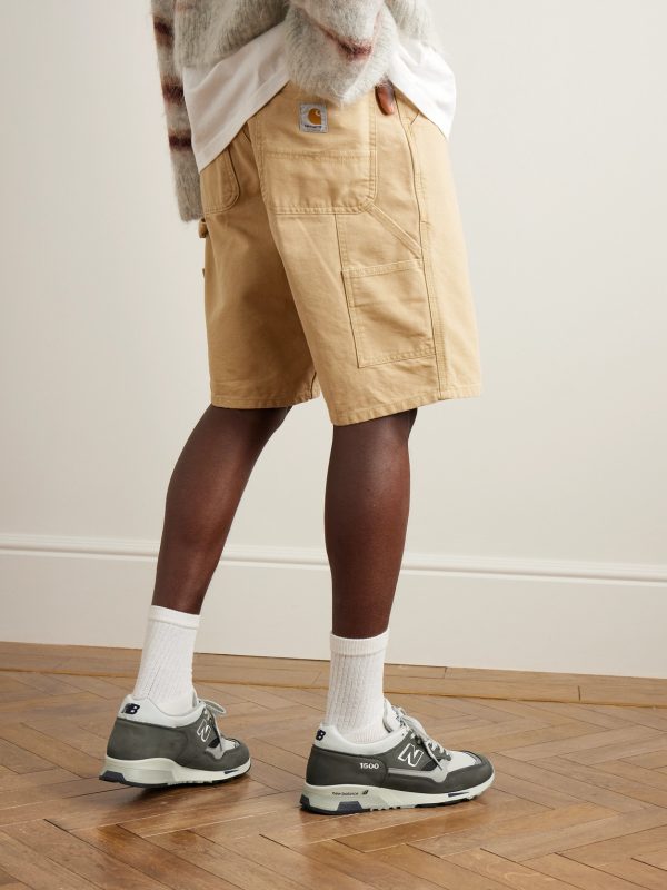 1500 Leather-Trimmed Suede and Mesh Sneakers - OU 1500 Leather-Trimmed Suede and Mesh Sneakers - OU