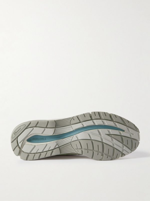 991v2 Logo-Embroidered Mesh-Trimmed Suede Sneakers - E1 991v2 Logo-Embroidered Mesh-Trimmed Suede Sneakers - E1