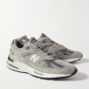 991v2 Suede and Mesh Sneakers - FR 991v2 Suede and Mesh Sneakers - FR