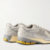 1906R Rubber-Trimmed Mesh and Metallic Faux Leather Sneakers - BK 1906R Rubber-Trimmed Mesh and Metallic Faux Leather Sneakers - BK