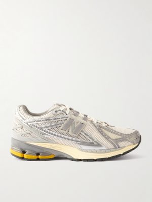 1906R Rubber-Trimmed Mesh and Metallic Faux Leather Sneakers 1906R Rubber-Trimmed Mesh and Metallic Faux Leather Sneakers