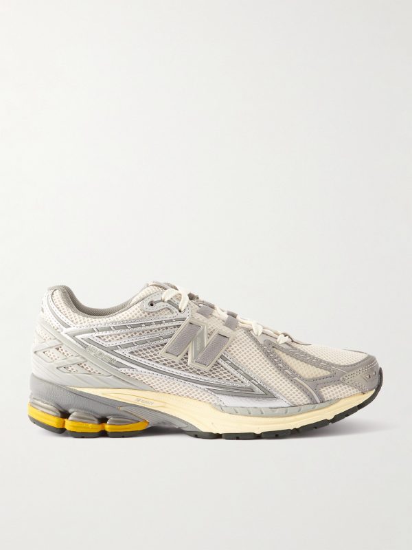 1906R Rubber-Trimmed Mesh and Metallic Faux Leather Sneakers 1906R Rubber-Trimmed Mesh and Metallic Faux Leather Sneakers