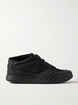 Logo-Debossed Suede and Leather-Trimmed Canvas Sneakers Logo-Debossed Suede and Leather-Trimmed Canvas Sneakers
