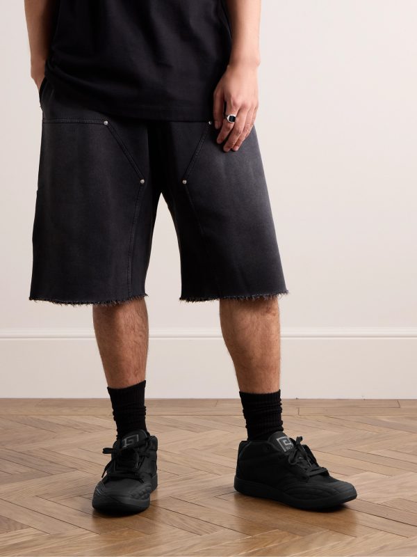 Logo-Debossed Suede and Leather-Trimmed Canvas Sneakers - OU
