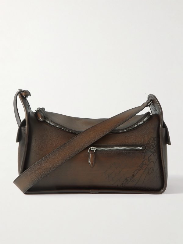 Périple Barrel Scritto Venezia Leather Softy Messenger Bag Périple Barrel Scritto Venezia Leather Softy Messenger Bag
