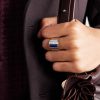 18-Karat White Gold, Lapis Lazuli and Diamond Ring - FR 18-Karat White Gold, Lapis Lazuli and Diamond Ring - FR