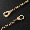 Crescent 18-Karat Gold Topaz Pendant Necklace - BK