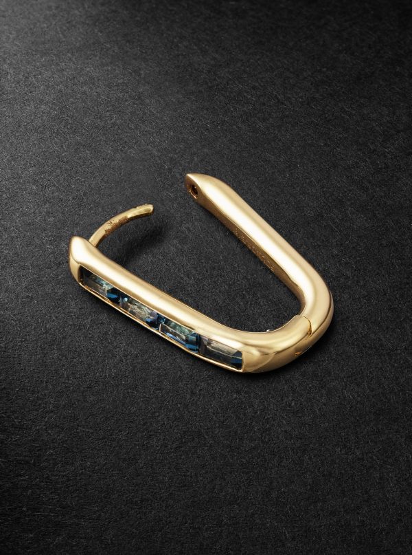 18-Karat Gold Topaz Single Earring - BK