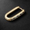18-Karat Gold Topaz Single Earring