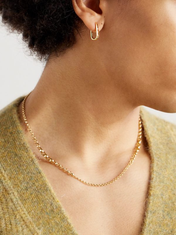 18-Karat Gold Citrine Single Earring - E1