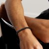 18-Karat Blackened Gold, Ceramic and Diamond Bracelet - FR