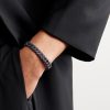 18-Karat Blackened Gold Sapphire Chain Bracelet - FR 18-Karat Blackened Gold Sapphire Chain Bracelet - FR
