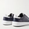 On Time Leather Sneakers - BK On Time Leather Sneakers - BK