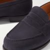 180 Moccasin Suede Penny Loafers - CU 180 Moccasin Suede Penny Loafers - CU